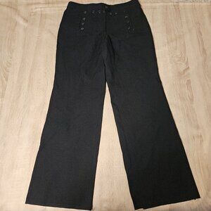 Womens Size 16JR Broadfall With Zipper Slacks Pants Black Shade 3346 New Wool